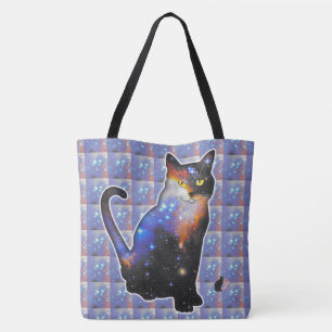 Bolso De Tela Espacio Andromeda En Gato