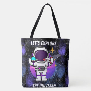 BOLSO DE TELA ESPACIO, ASTRONAUTA, OVNI, COSECHAS,UNIVERSO