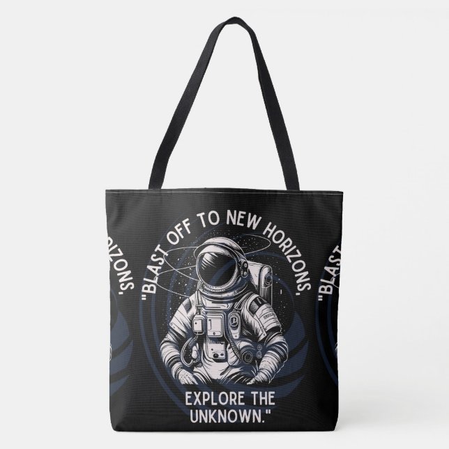 BOLSO DE TELA ESPACIO, ASTRONAUTA, OVNI, COSECHAS,UNIVERSO (Anverso)