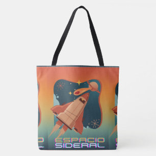 BOLSO DE TELA ESPACIO, ASTRONAUTA, OVNI, COSECHAS,UNIVERSO