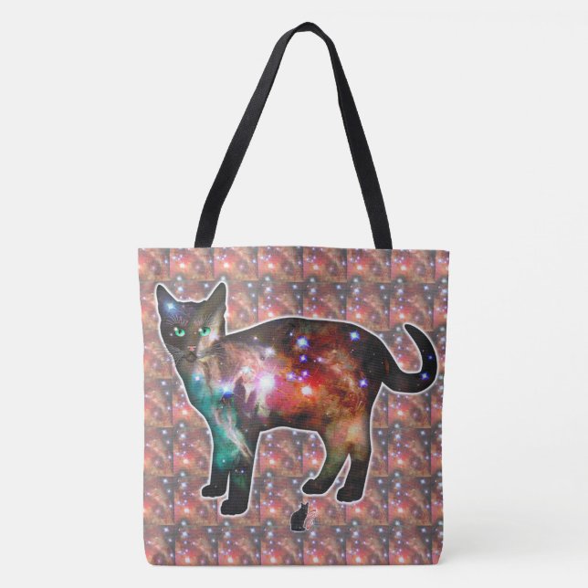 Bolso De Tela Espacio de arranque en gato (Anverso)