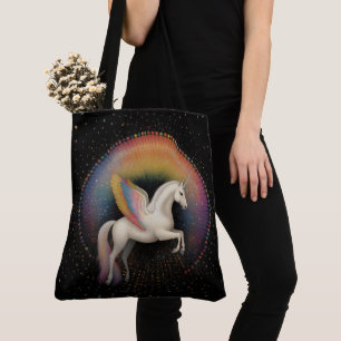 Bolso De Tela Espacio profundo de estrellas de color arcoiris ga
