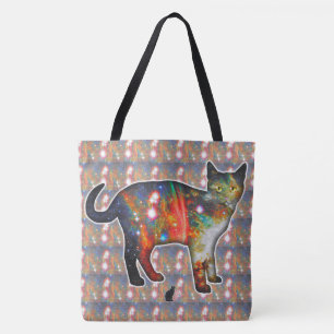 Bolso De Tela Espacio Proxima En Gato