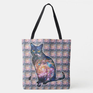 Bolso De Tela Espacio radiante en gato