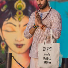 Bolso De Tela Espacio Zen Personalizado Yoga Meditation Boho Gif