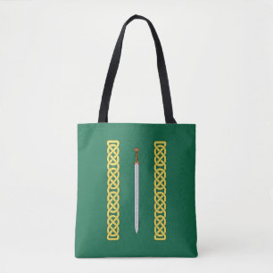 Bolso De Tela Espada celta y arrojo antiguos