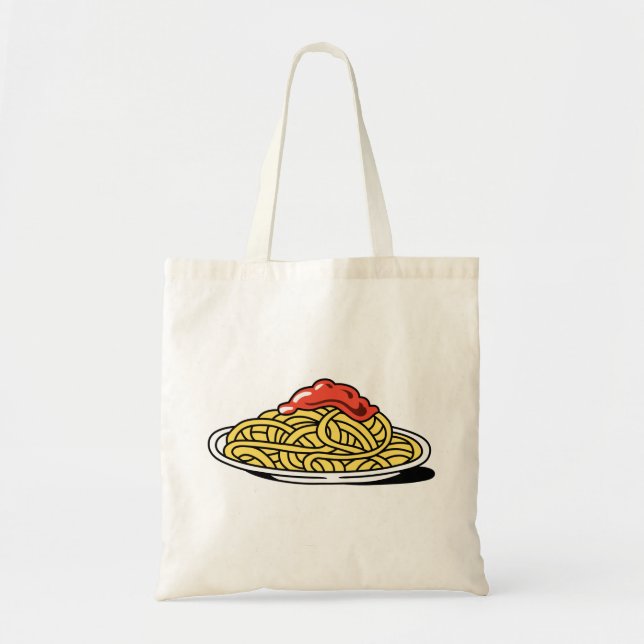 Bolso De Tela Espagueti con salsa de tomate (Frente)