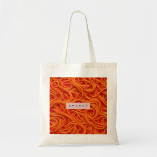 Bolso De Tela Espaguetis juguetones personalizados en salsa de t