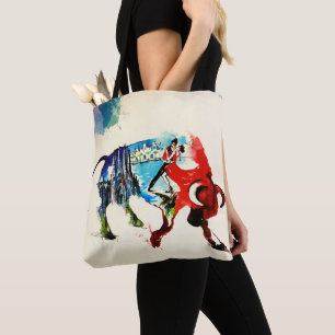 Bolso De Tela España Bull Vintage Travel Love Watercolor