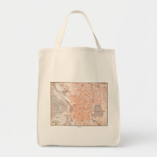 Bolso De Tela España: Mapa de Madrid, C1920