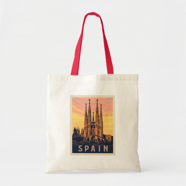 Bolso De Tela España | Sagrada Familia (Frente)
