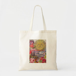 Bolso De Tela España Vintage Sol Viaje Collage Retro Europa