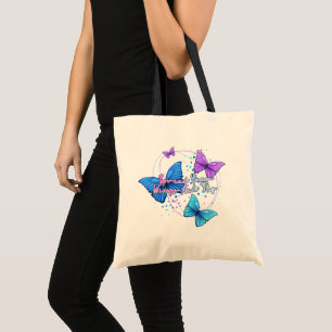 Bolso De Tela Esparce sus alas y vuela mariposa