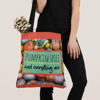 Bolso De Tela Especia y todo de la calabaza agradables