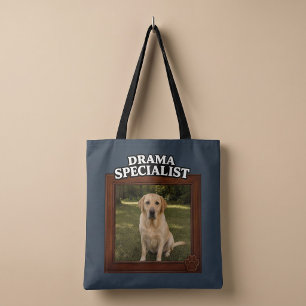 Bolso De Tela Especialista en Drama Foto de Perro Divertida Pers