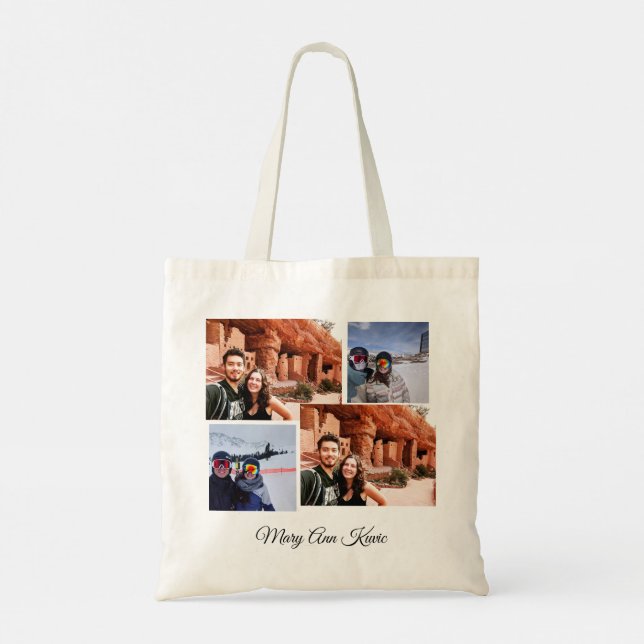 Bolso De Tela ¡Especie de calabaza, cielo! Foto y texto atrás (Reverso)