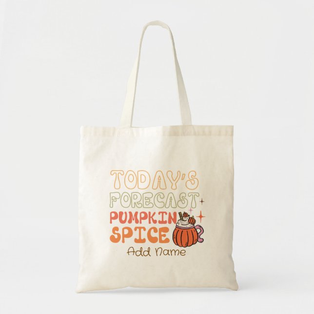 Bolso De Tela Especie de calabaza de hoy personalizada (Frente)