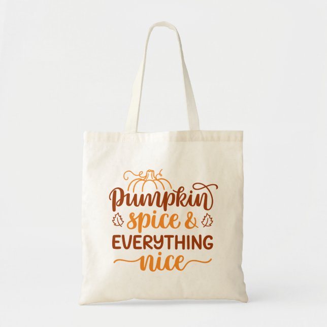 Bolso De Tela Especie de calabaza y todo bueno (Frente)