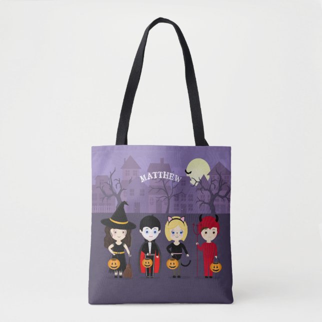 Bolso De Tela Espectacular fiesta de Halloween de la noche (Anverso)