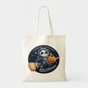 Bolso De Tela Espectacular Halloween con un Panda de Bambú como
