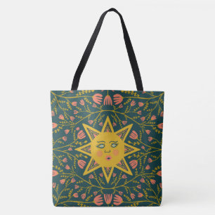 Bolso De Tela Espectacular Sunshine & Vines Boho Pattern