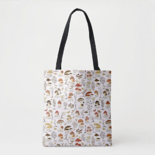 Bolso De Tela Espectáculo caprichoso de los hongos de Woodland