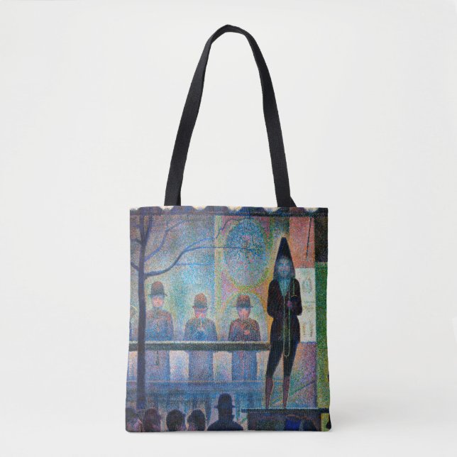 Bolso De Tela Espectáculo Secundario de Circo, Seurat (Anverso)