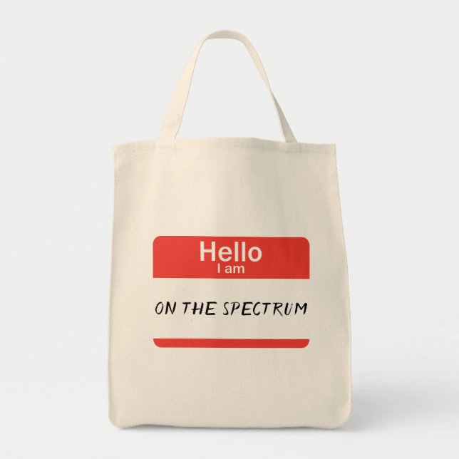 Bolso De Tela Espectro de Nametag (Frente)
