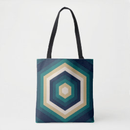 Bolso De Tela Espectro de zafiro hexagonal