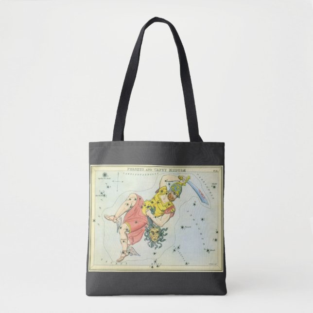 Bolso De Tela Espejo de Urania, Mapa Celeste Antiguo de Astronom (Anverso)