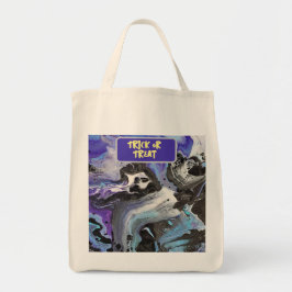 Bolso De Tela Espeluznando el esqueleto de Halloween Resumen de