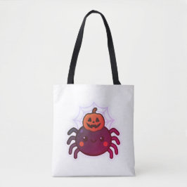 Bolso De Tela Espeluznante Araña de Halloween Kawaii