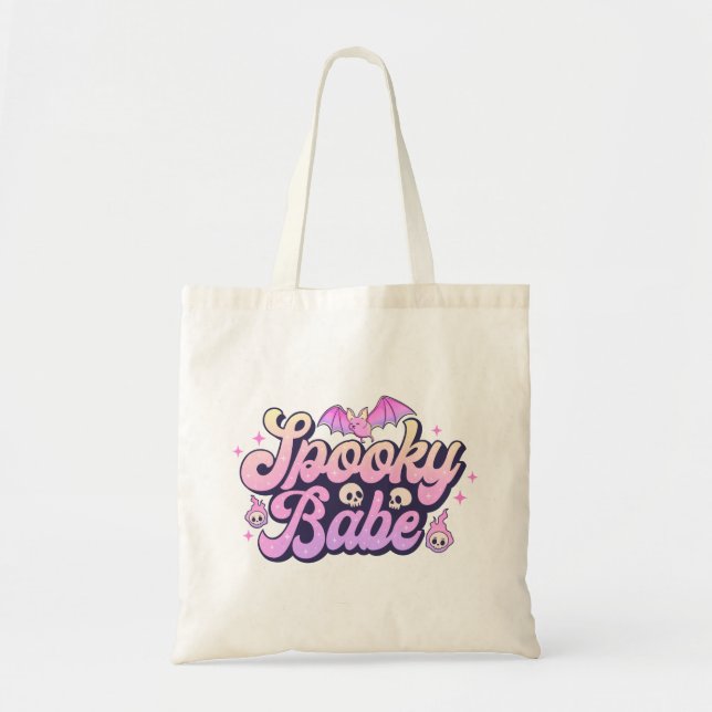 Bolso De Tela Espeluznante Babe Cute Halloween (Frente)