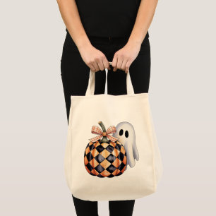 Bolso De Tela Espeluznante Camiseta Ghost Peek Halloween, Checke