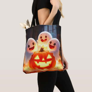 Bolso De Tela Espeluznante Fiesta de calabaza fantasma