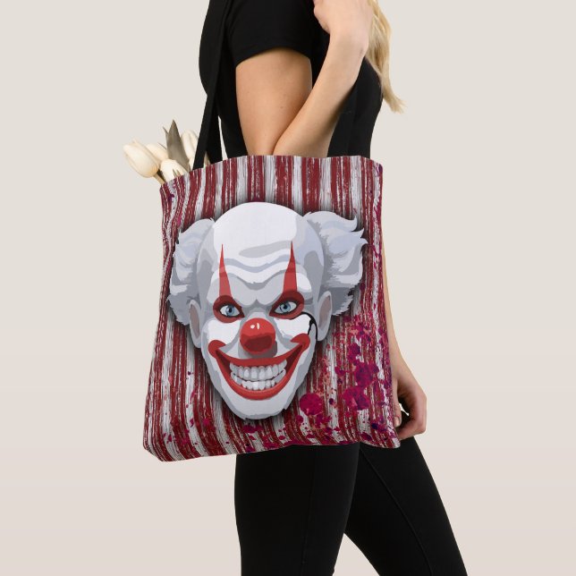 Bolso De Tela Espeluznante Halloween del Carnaval de Payaso (Detalle)