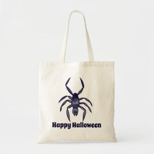 Bolso De Tela Espeluznante Halloween Purple Spider Art