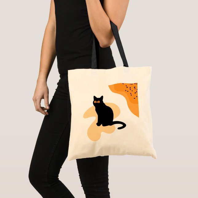 Bolso De Tela Espeluznante regalo negro de Halloween (Anverso (producto))