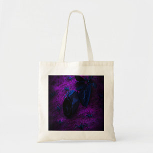 Bolso De Tela Espeluznante Rosa azul negro, arañas negras, púrpu