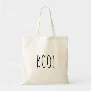 Bolso De Tela Espeluznante tipografía simple Halloween minimalis