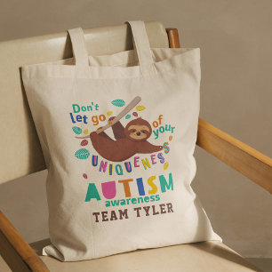 Bolso De Tela Espera Con Tu Locura De Concientización Sobre El A