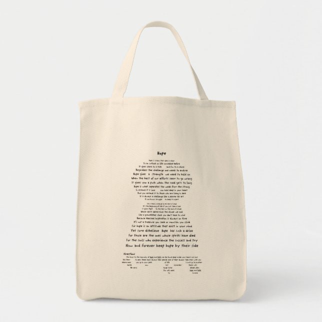 Bolso De Tela Esperanza (Frente)