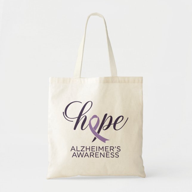 Bolso De Tela "Esperanza": Alzheimer toma de conciencia sobre la (Frente)