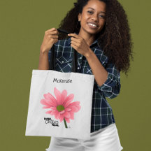 esperanza CRECE aquí Flor rosa personalizada