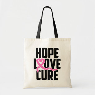 Bolso De Tela Esperanza de concienciación sobre el cáncer de mam