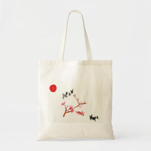 Bolso De Tela Esperanza de Japón de la flor de cerezo de la