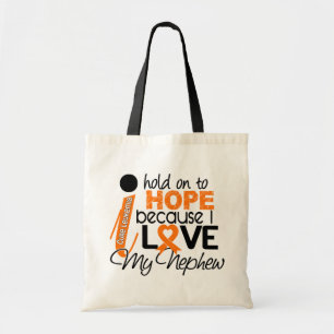 Bolso De Tela Esperanza de mi leucemia del sobrino