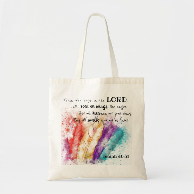 Bolso De Tela Esperanza en el Tote del Señor (Frente)