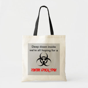 Bolso De Tela "Esperanzas tote de una apocalipsis del zombi"