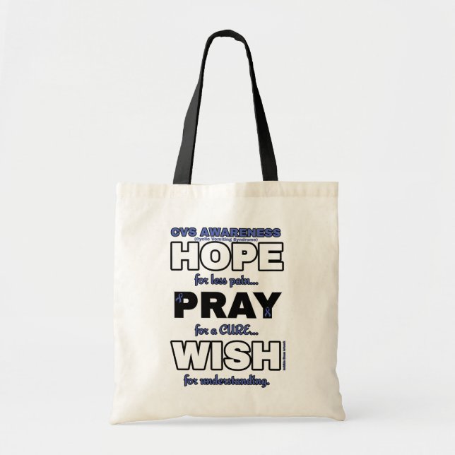 Bolso De Tela Espero Que Pray Wish...CVS (Frente)